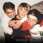 Александра Табакова с мамой и братом Антоном