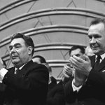 Алексей Косыгин и Брежнев