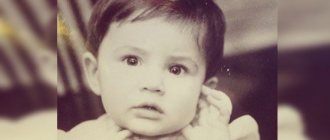 Anna Korsun (Maruv) in childhood