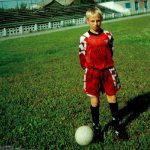 Denis Glushakov in childhood