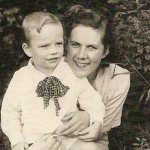 Dmitry Krylov with his mother