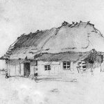 House of Grigory Ivanovich and Katerina Yakimovna. Drawing by Taras Shevchenko 