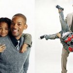 Jaden Smith as a child with his father Will Smith