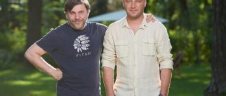 Dzhemal Tetruashvili and Dmitry Surzhikov on the set of the series “Relatives”