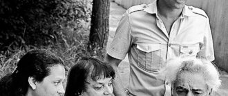 Ekaterina Raikina with her parents and brother