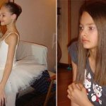 Eleanor Sevenard as a child