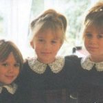 Элизабет Олсен в детстве (слева) с сестрами