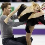 Figure skaters Ekaterina Bobrova and Dmitry Solovyov