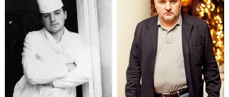 Igor Bukharov in his youth and now