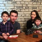 Kirill Emelyanov with his family
