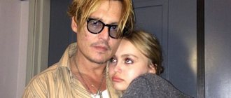 Lily-Rose Depp and Johnny Depp