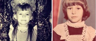 Oksana Lavrentieva in childhood