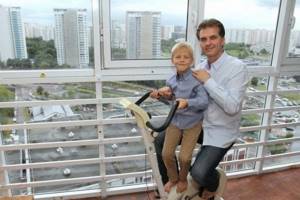 Олег Харитонов с сыном