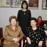 With Naina Yeltsina and daughter Olga
