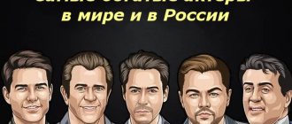 The richest actors in the world and in Russia