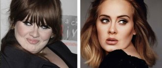 Сравните лицо Адель до и после похудения