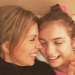 Svetlana Bondarchuk with her daughter