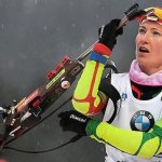 Ole Einar Bjoerndalen and Daria Domracheva