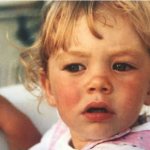 Vanessa Kirby as a child