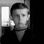 Viktor Kosykh as a child in the frame of one of the first films
