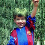 Gerard Pique as a child